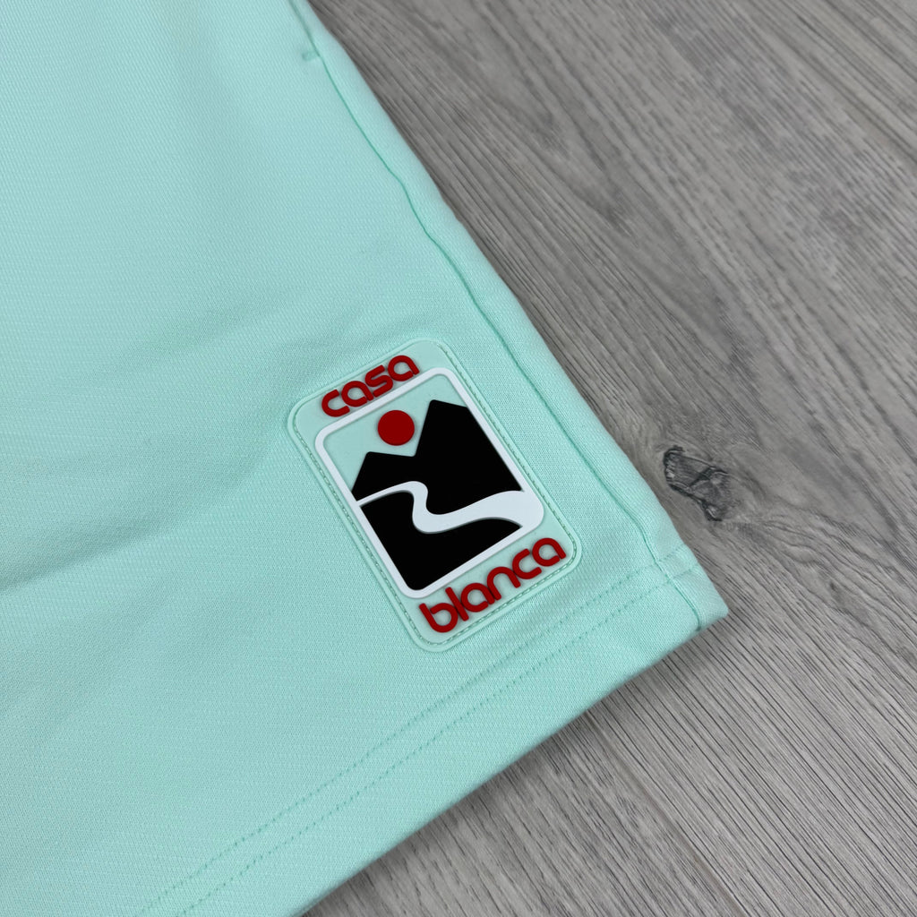 Casablanca 'Sunset Valley' Jersey Shorts - Mint
