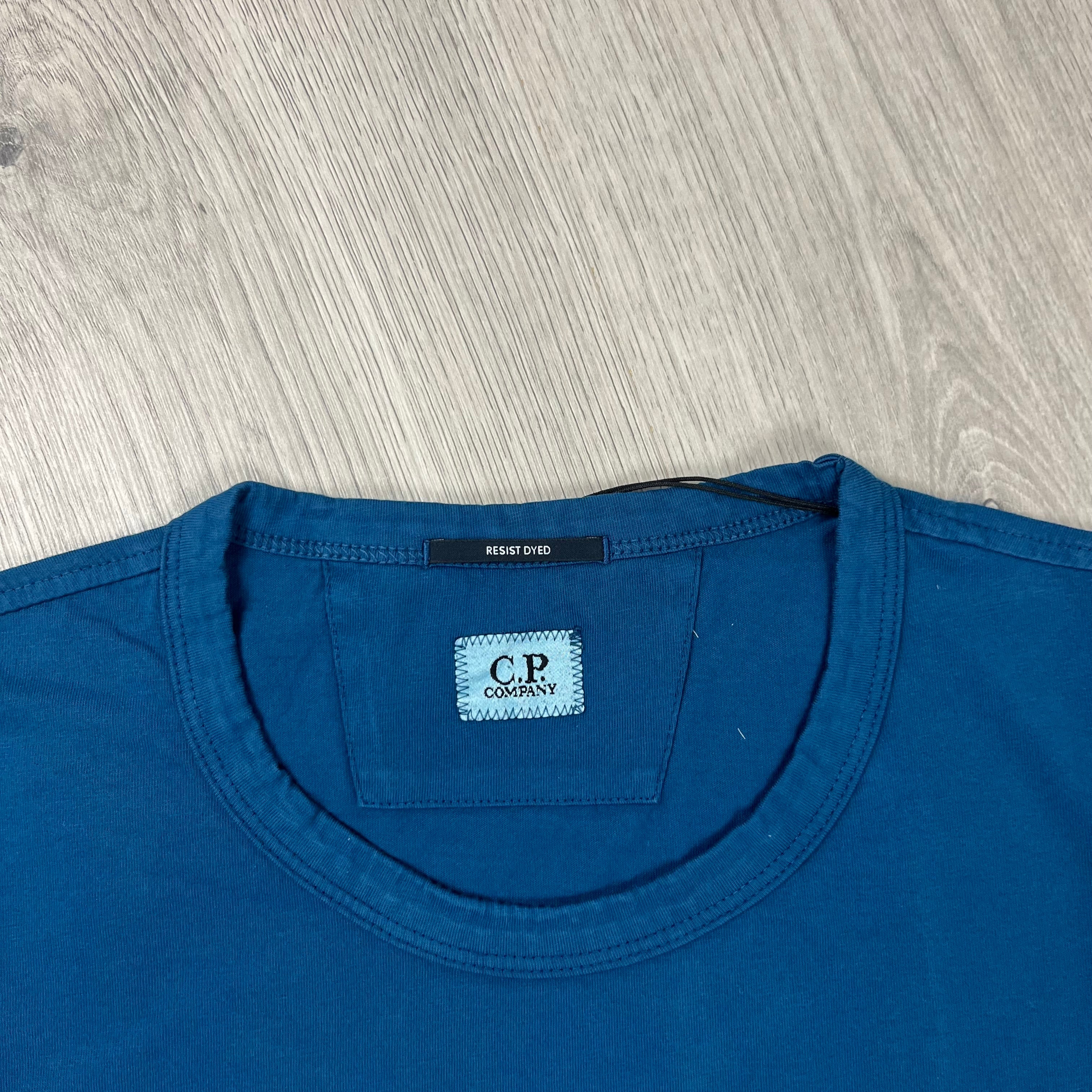 CP Company Printed T-Shirt  - Ink Blue