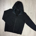 Stone Island Ghost Zip Hoodie - Black