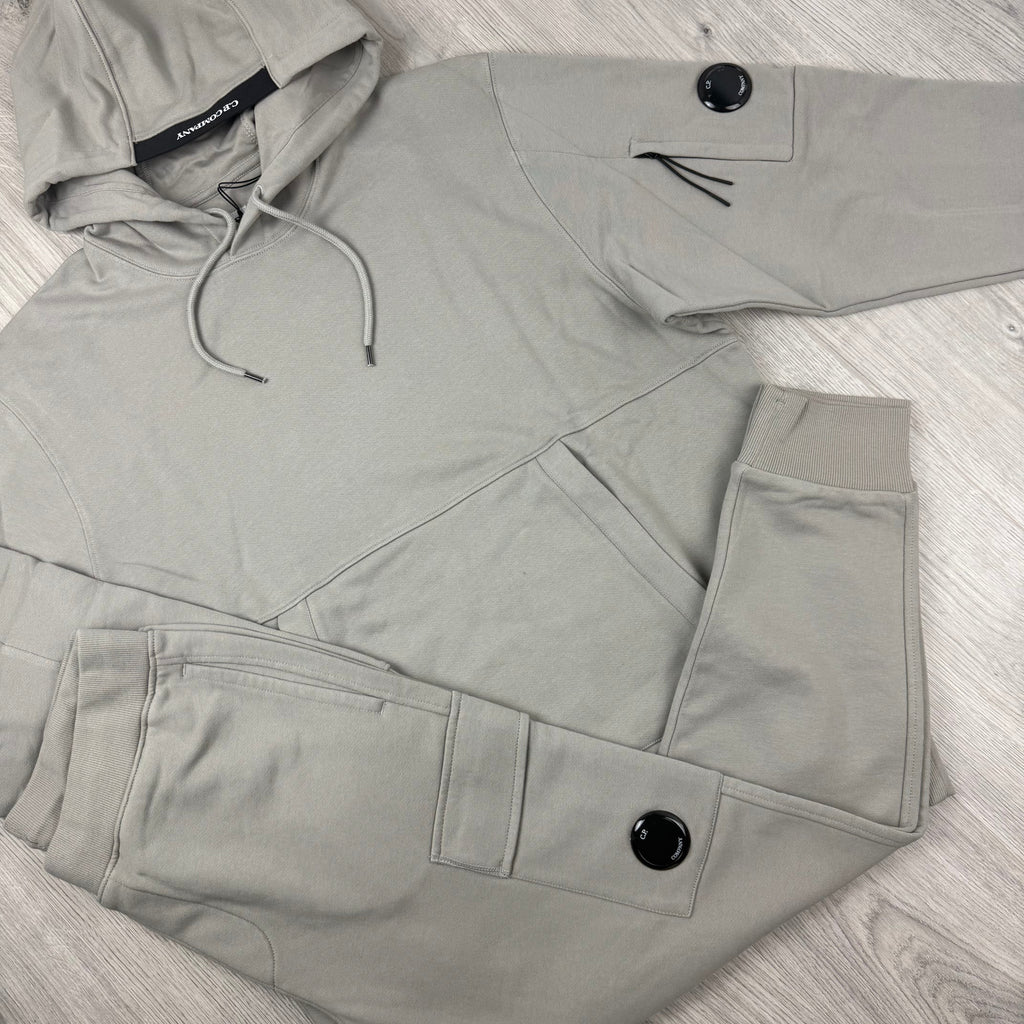 CP Company Raised Fleece Tracksuit - Dove