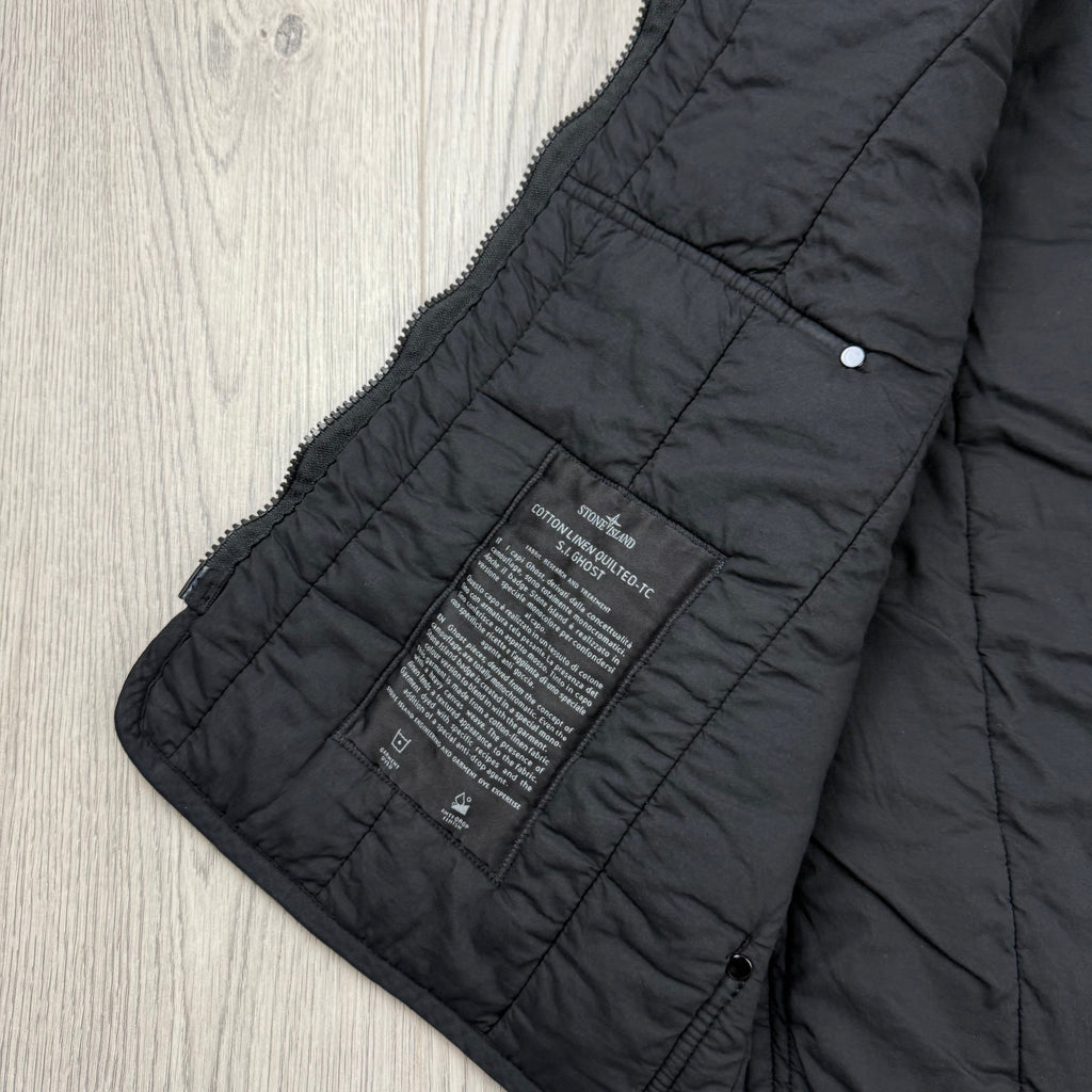 Stone Island Ghost Quilted Gilet - Black