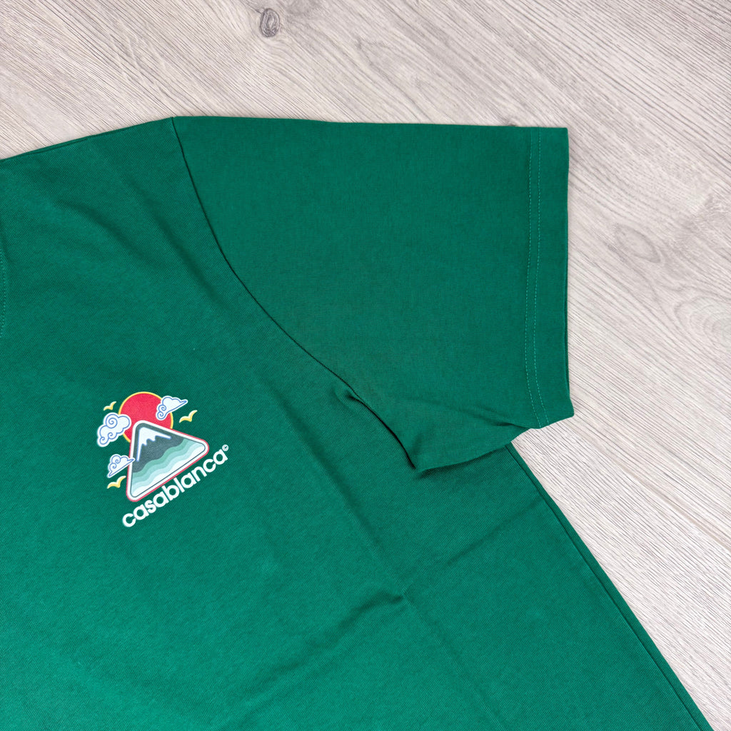 Casablanca 'Montagne Ondulee' T-Shirt - Green