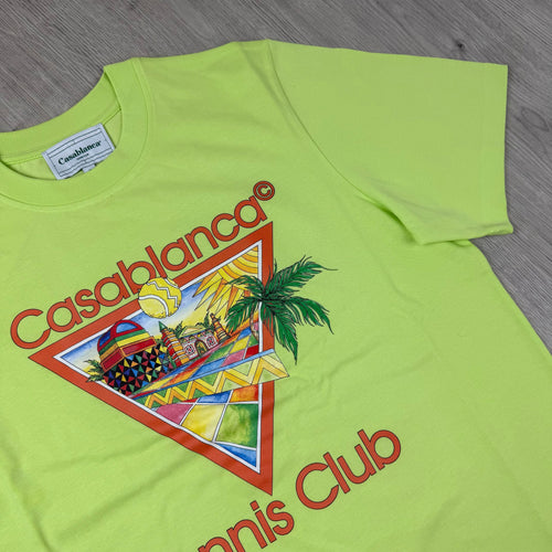 Casablanca 'Tennis Club' T-Shirt - Pale Green