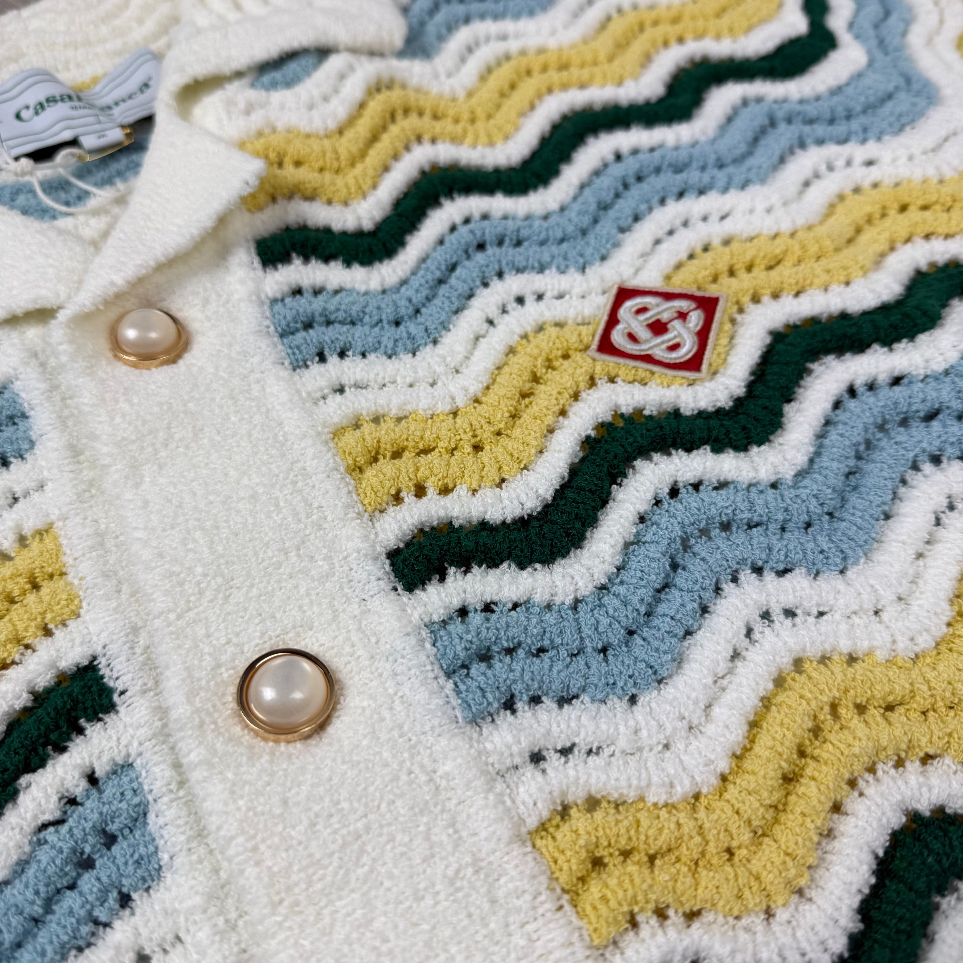 Casablanca 'Wavy' Boucle Shirt - Multicolour