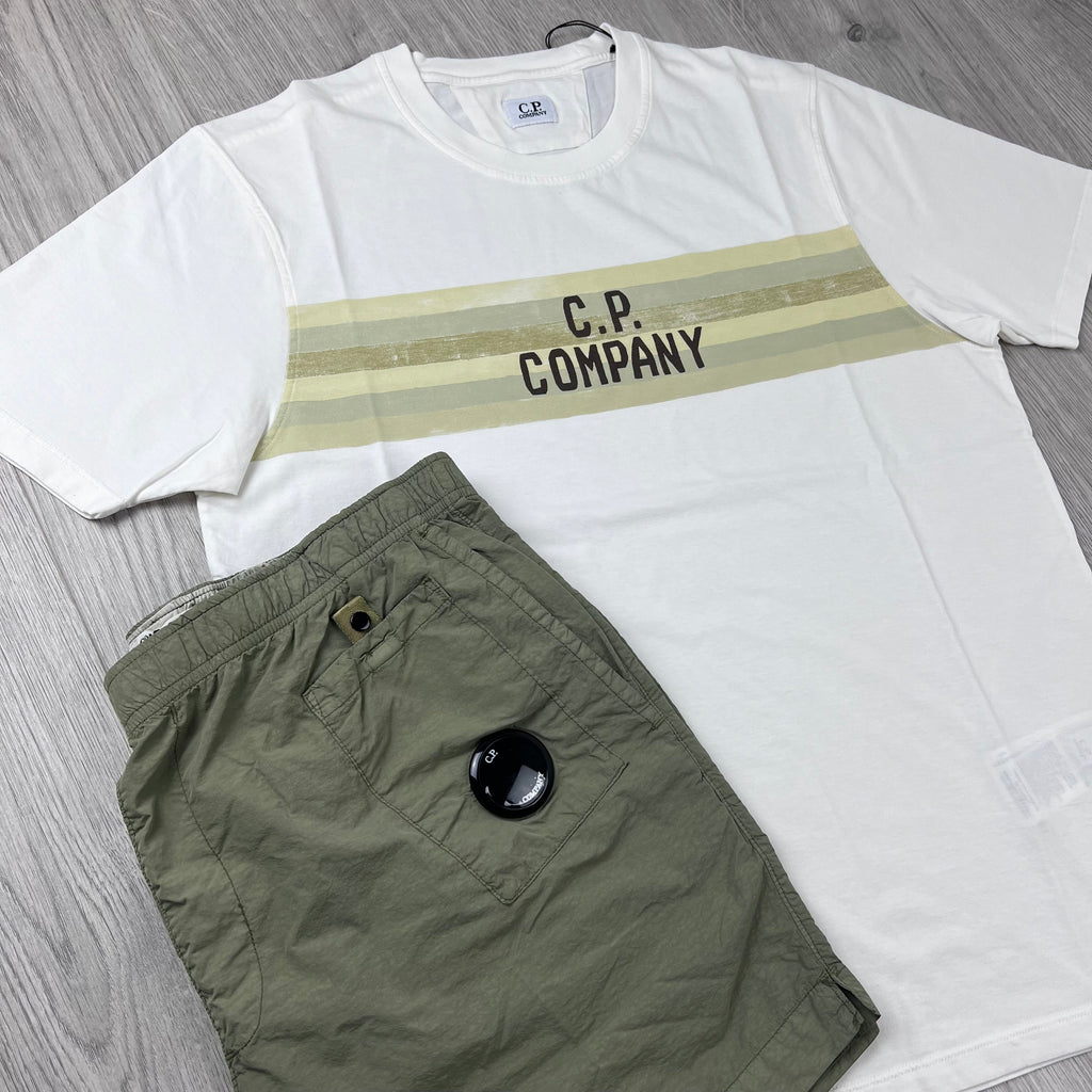 CP Company Holiday Set - White/Moss