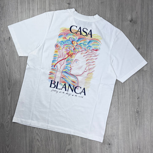 Casablanca 'Mushroom Goddess' T-Shirt - White