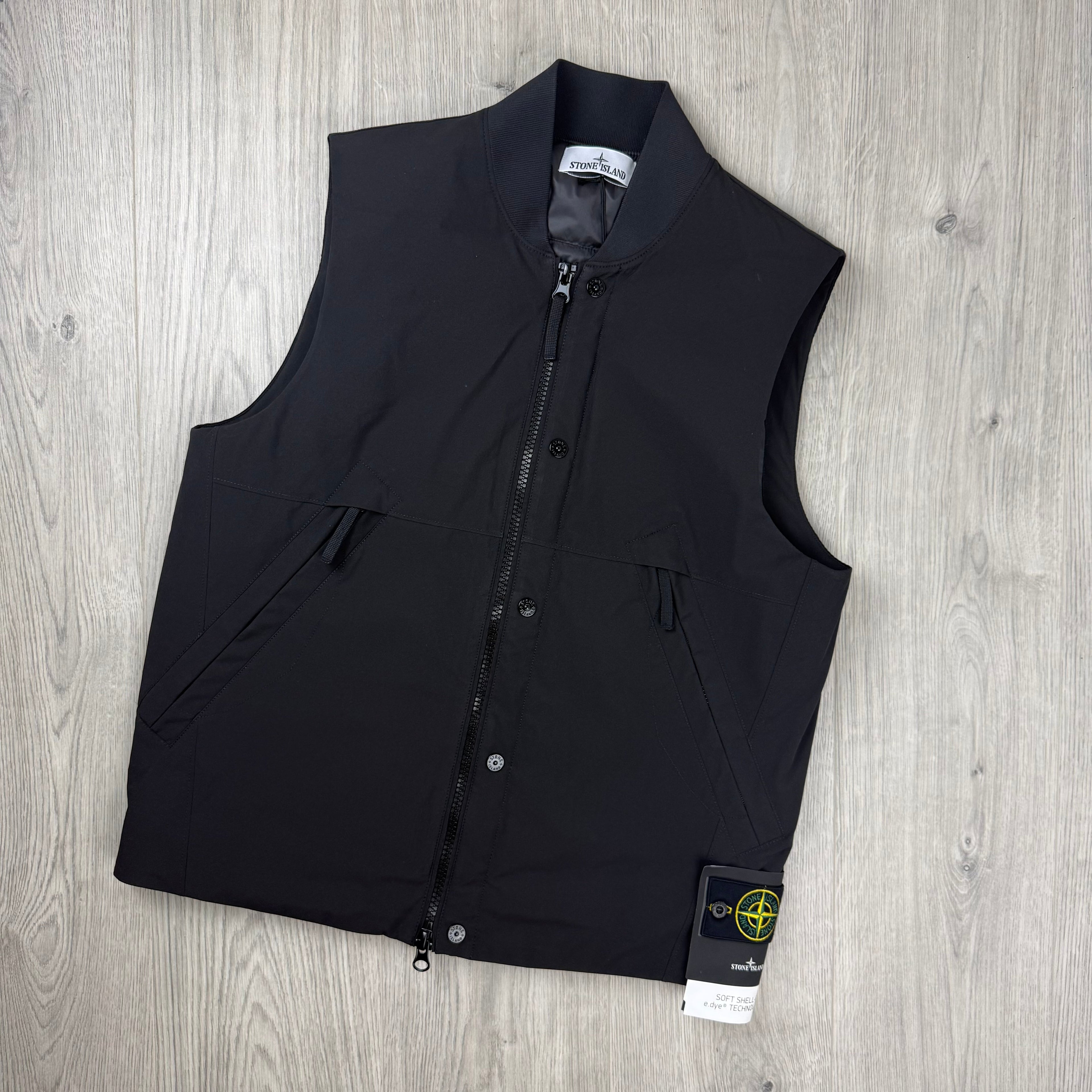 Stone Island Shell-R Gilet - Black
