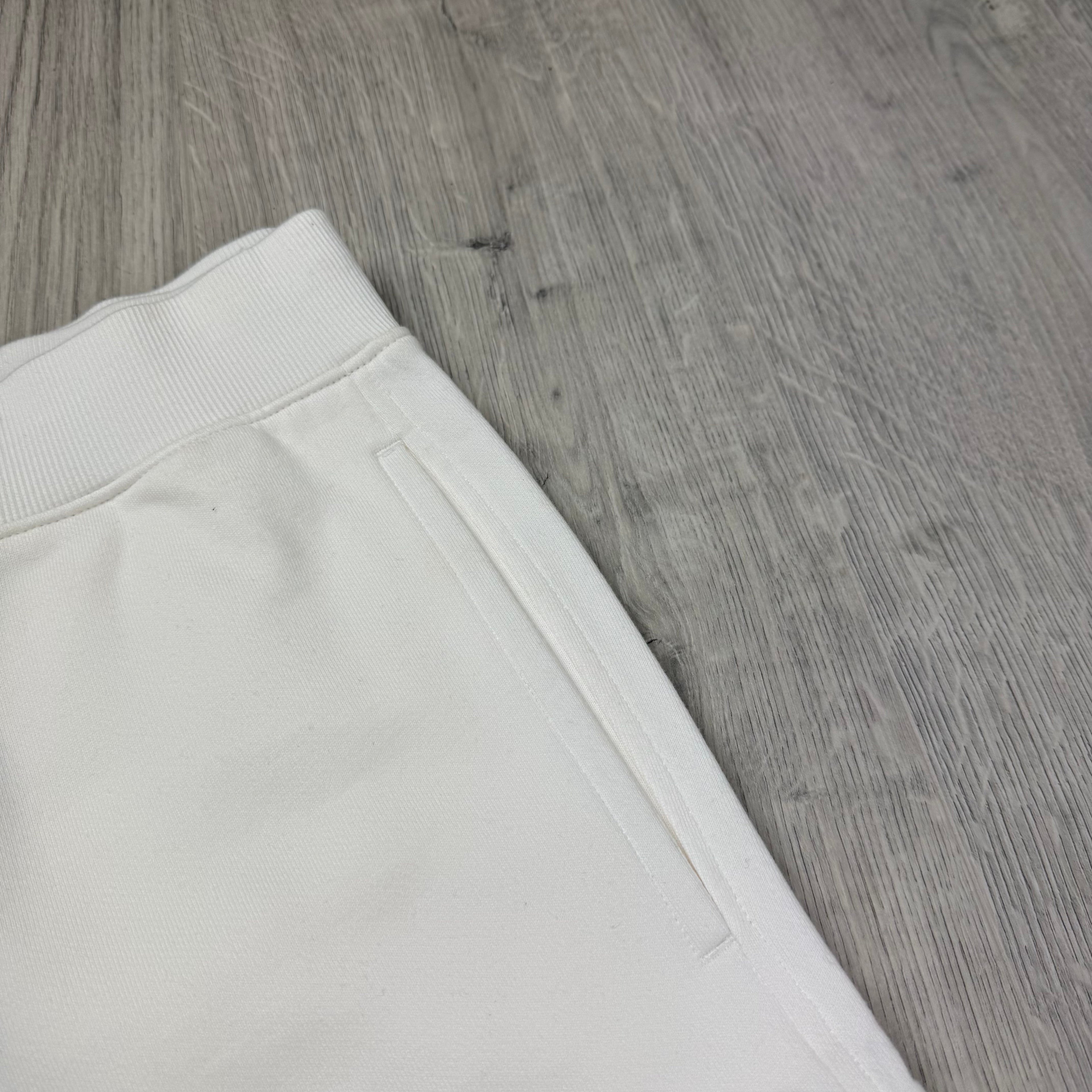 CP Company Raised Fleece Sweatpants - White