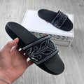 Casablanca Laurel Terry Slides - Black