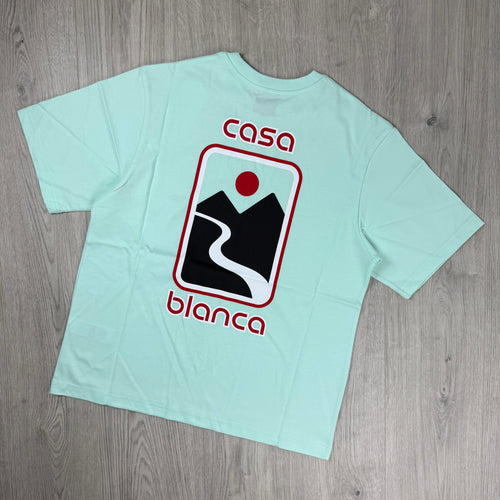 Casablanca 'Sunset Valley' T-Shirt - Mint