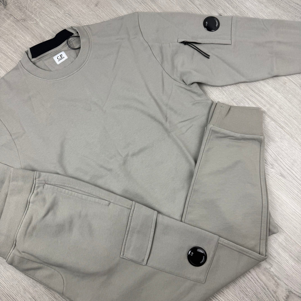 CP Company Raised Fleece Tracksuit - Dove