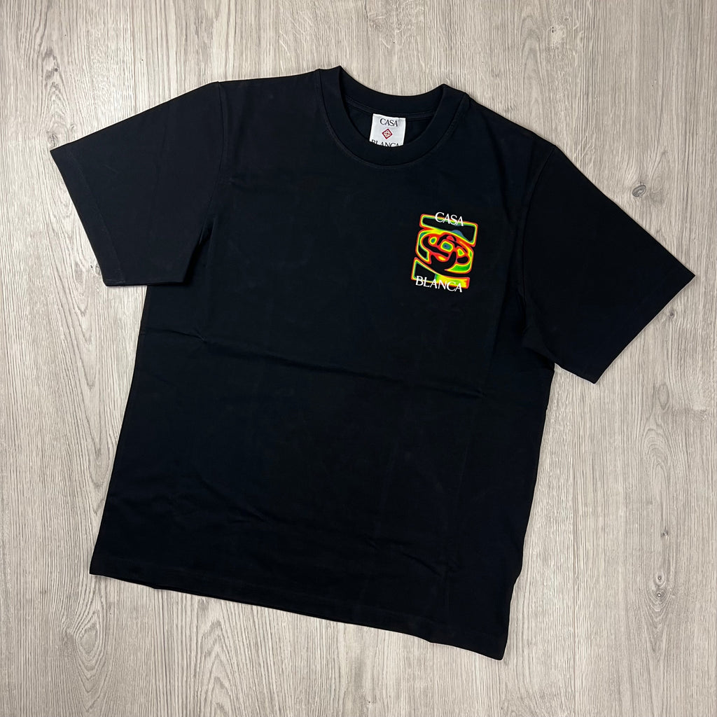 Casablanca 'Heat Map' T-Shirt - Black