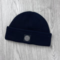 Stone Island Wool Beanie - Navy