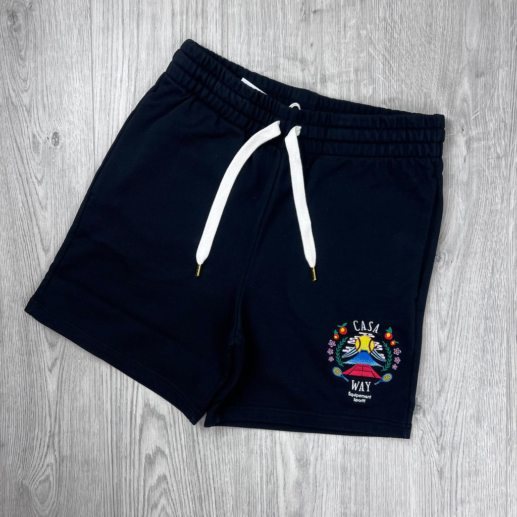 Casablanca 'Casa Way Mountains' Jersey Shorts - Black
