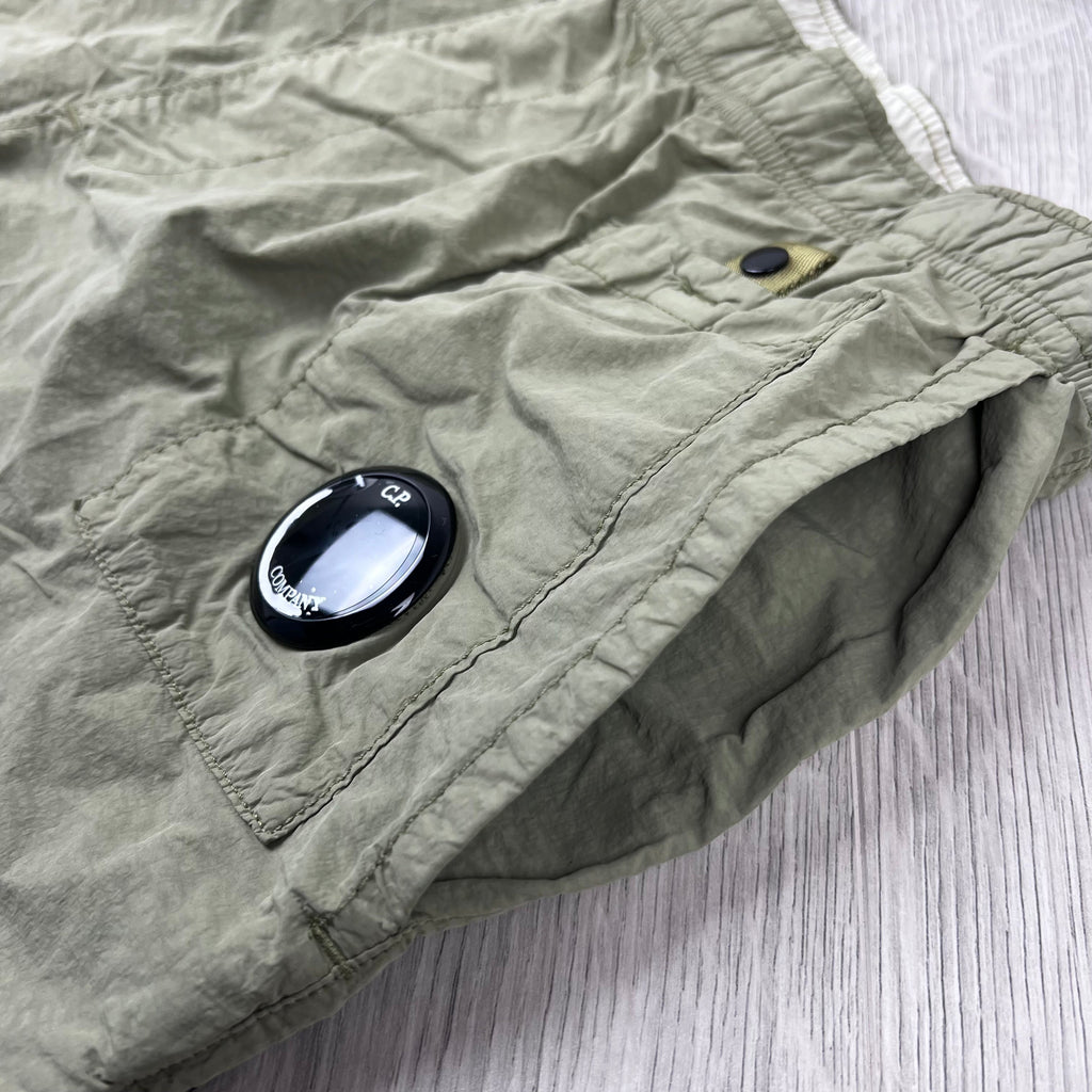 CP Company Lens Swim Shorts - Moss Gray