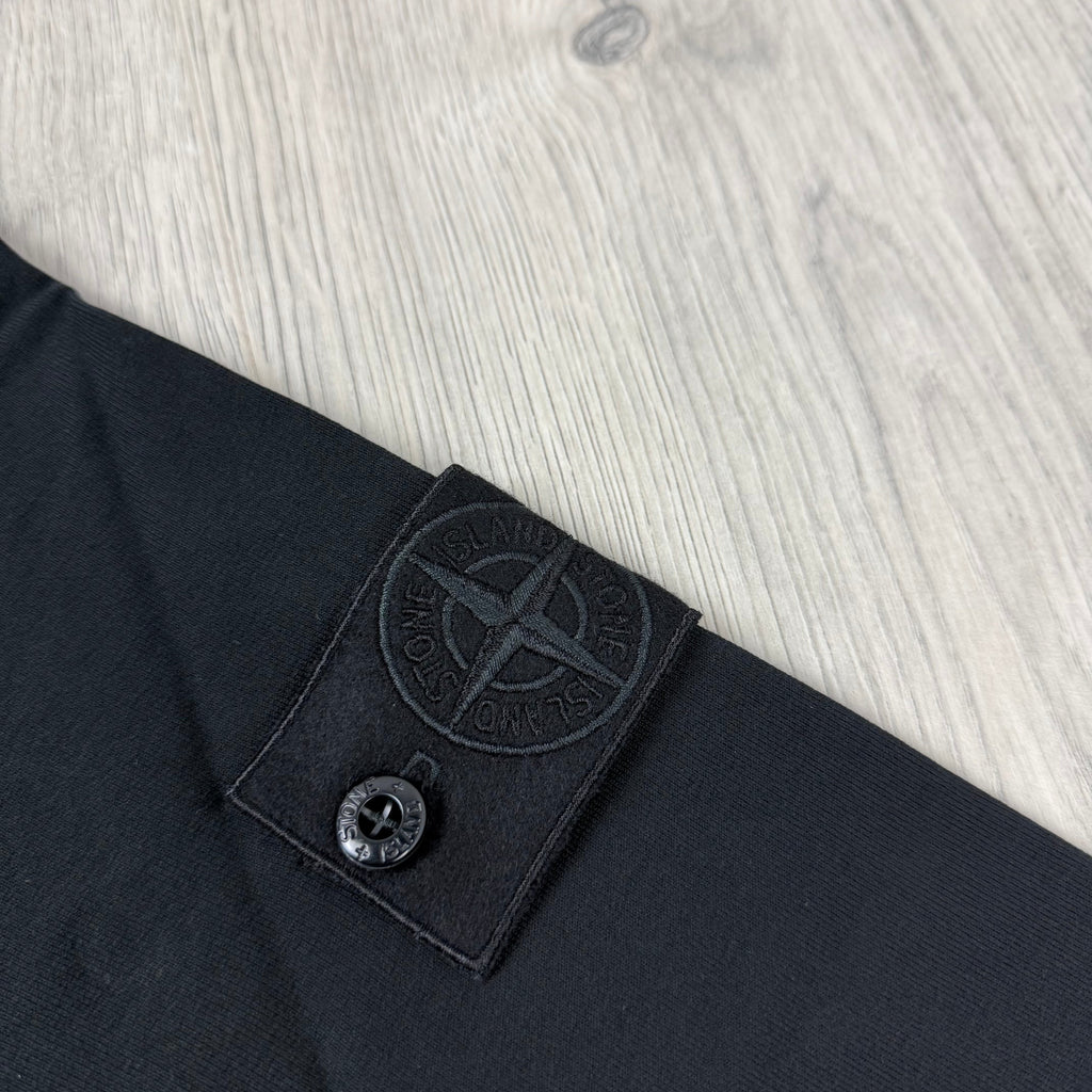 Stone Island Ghost Zip Hoodie - Black