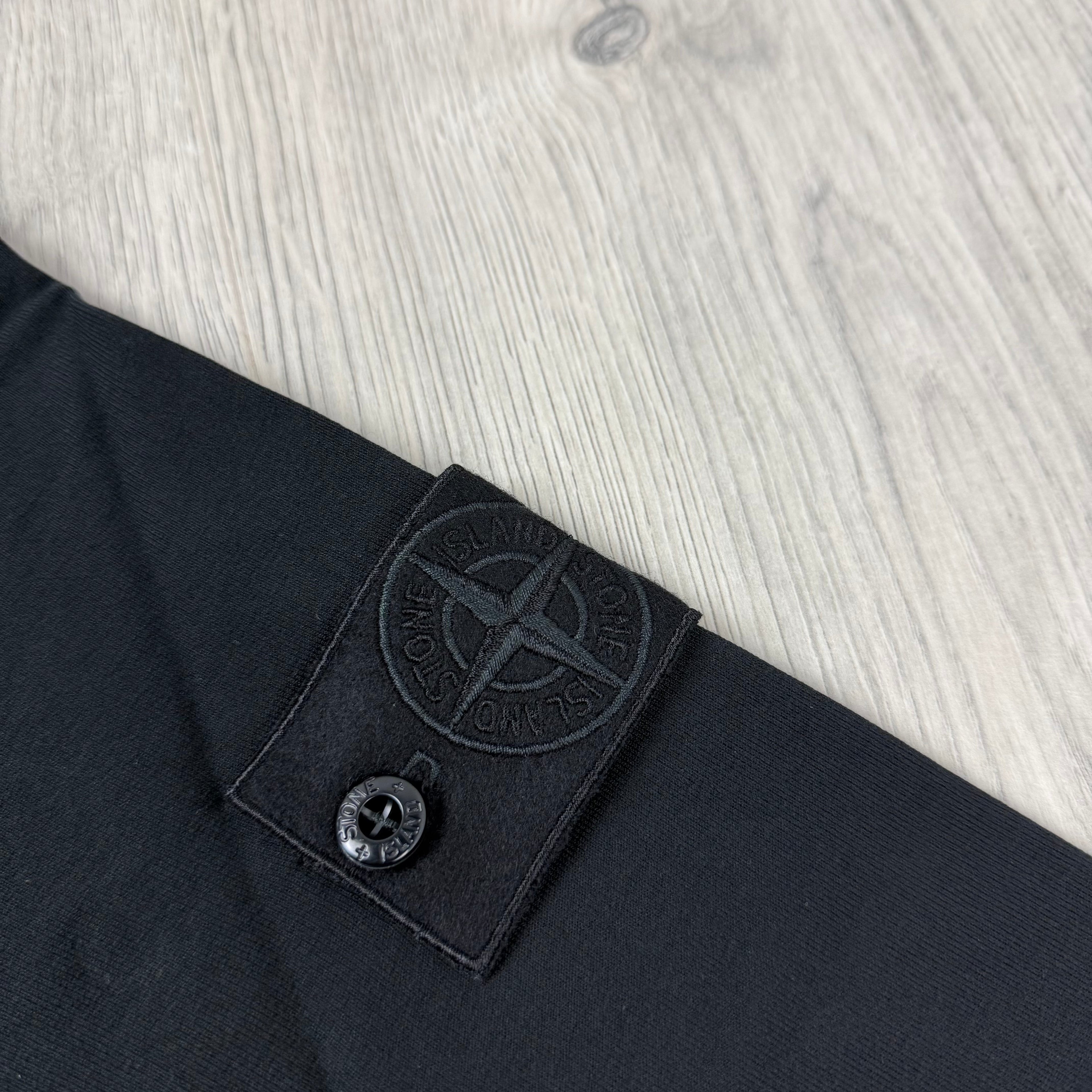 Stone Island Ghost Zip Hoodie - Black