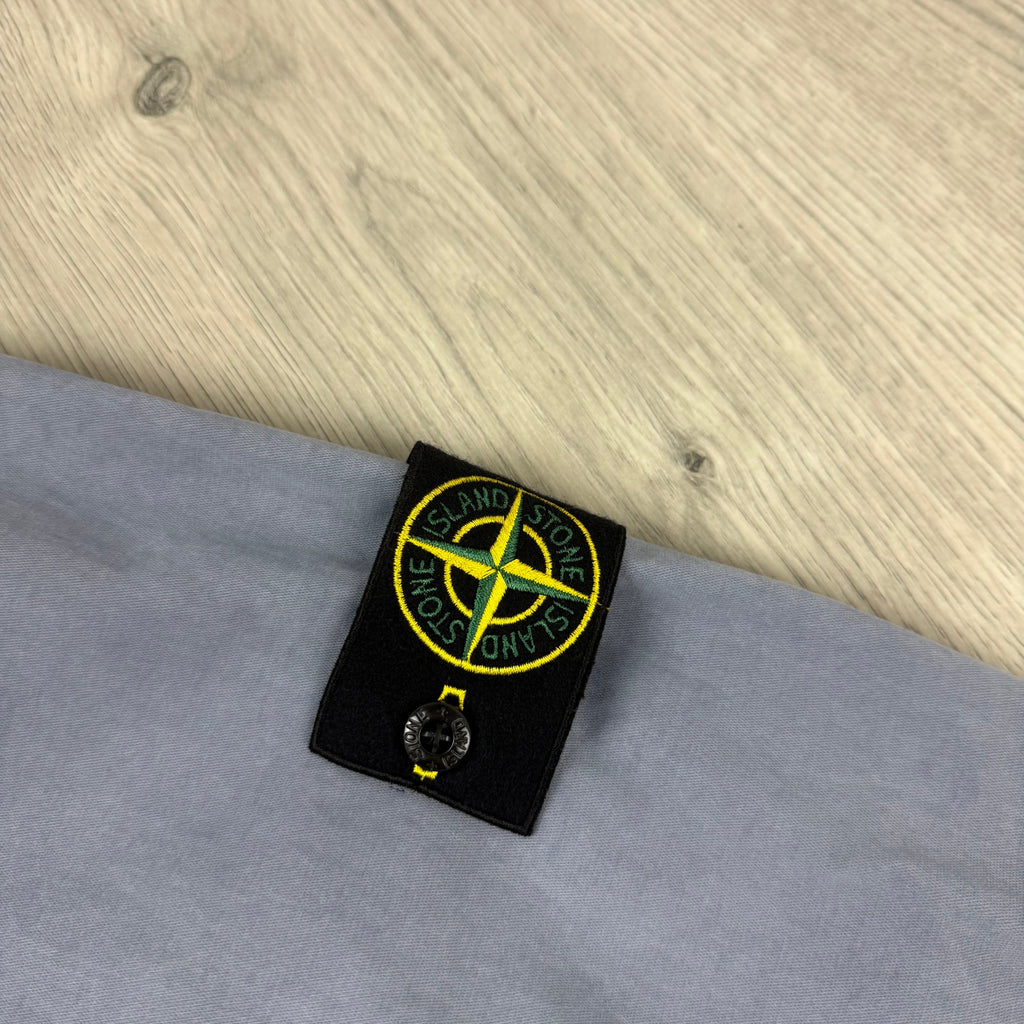 Stone Island Zip Overshirt - Avio Blue