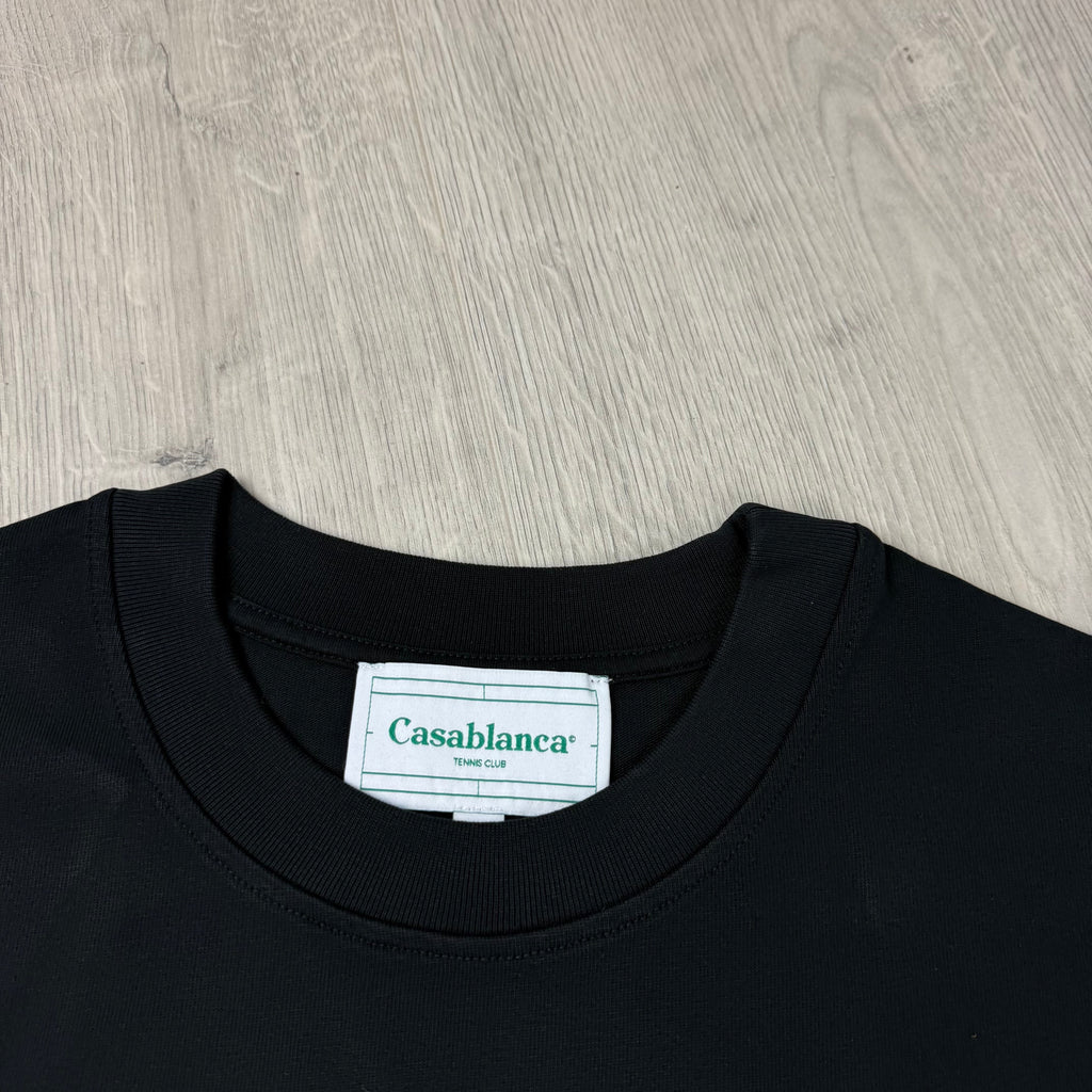 Casablanca 'Tennis Club' T-Shirt - Black