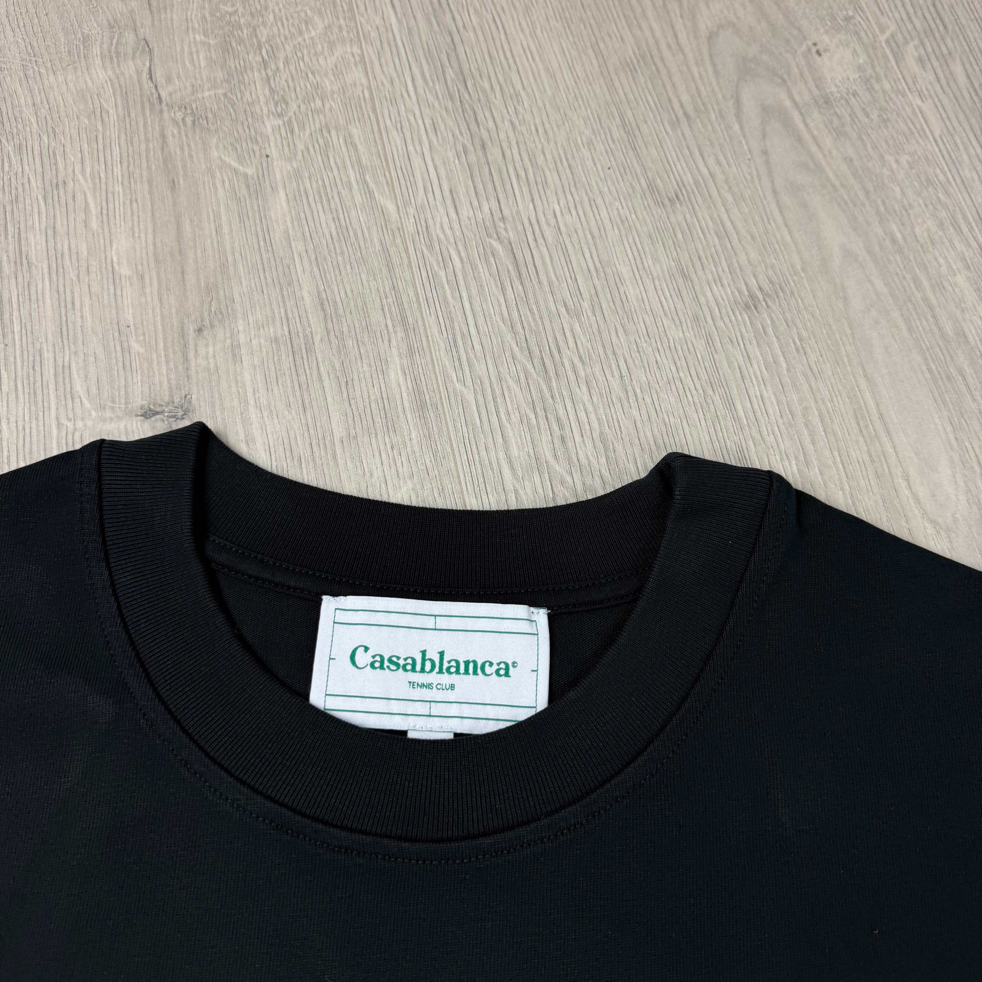 Casablanca 'Tennis Club' T-Shirt - Black