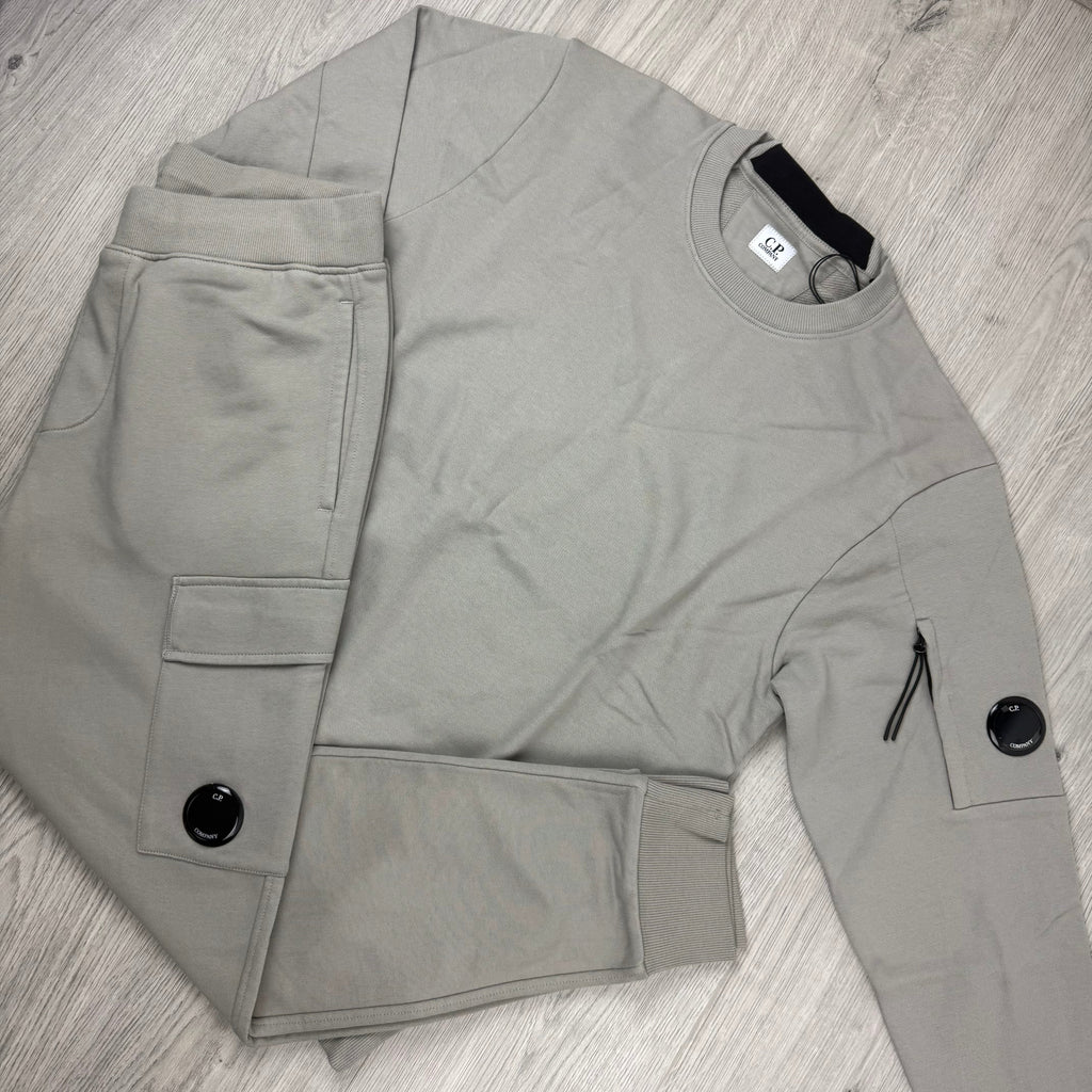CP Company Raised Fleece Tracksuit - Dove