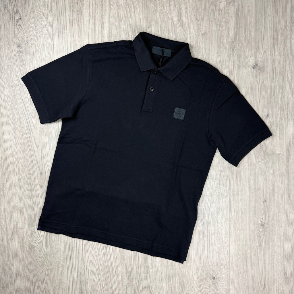 Stone Island Ghost Patch Polo Shirt - Navy