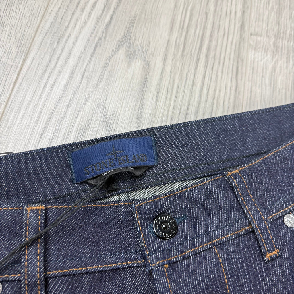 Stone Island Straight Denim Jeans - Indigo Raw