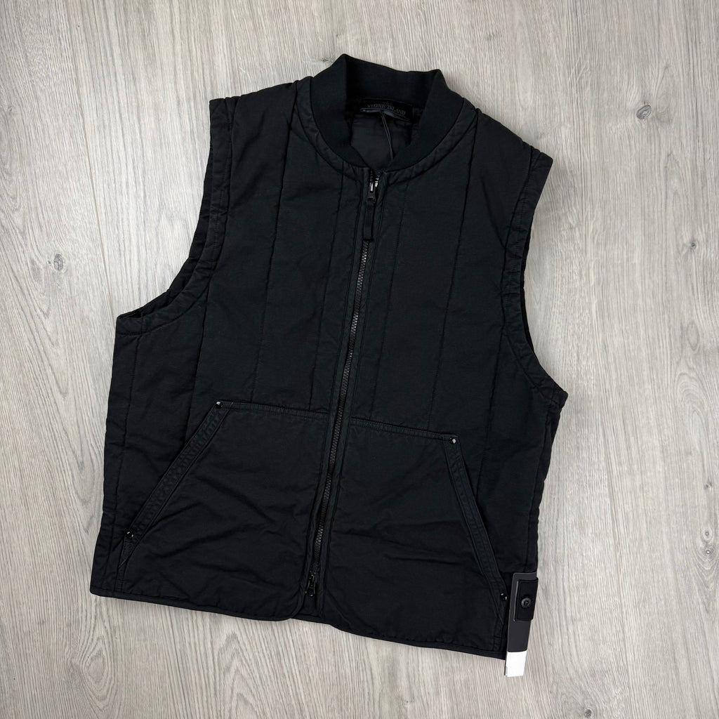 Stone Island Ghost Quilted Gilet - Black