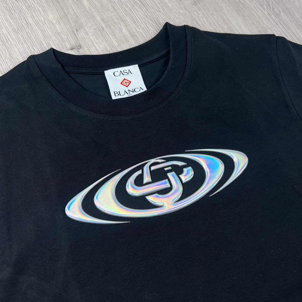 Casablanca 'Warped' T-Shirt - Black