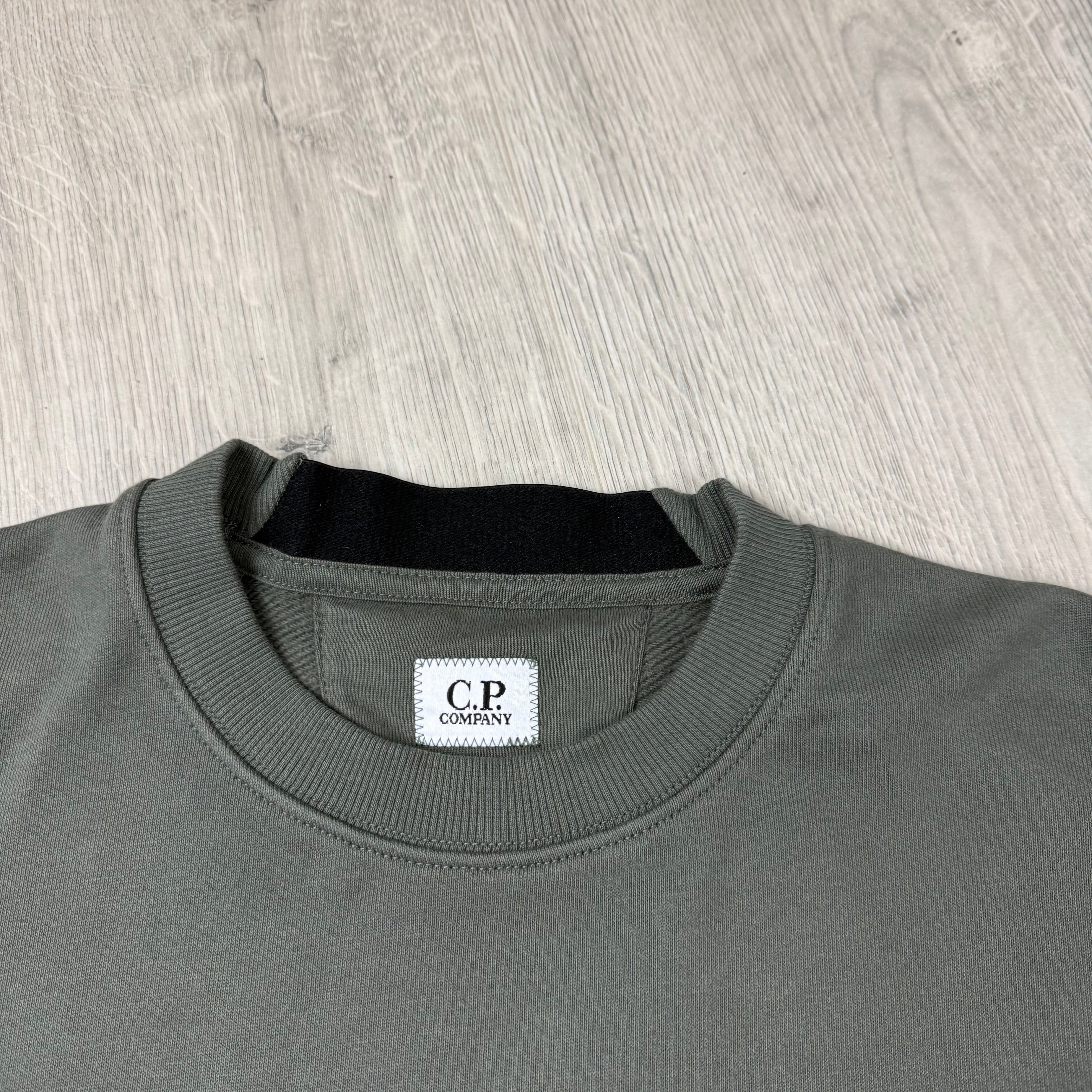 CP Company Raised Fleece Sweatshirt - Gunmetal